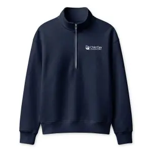 Unisex half-zip pullover
